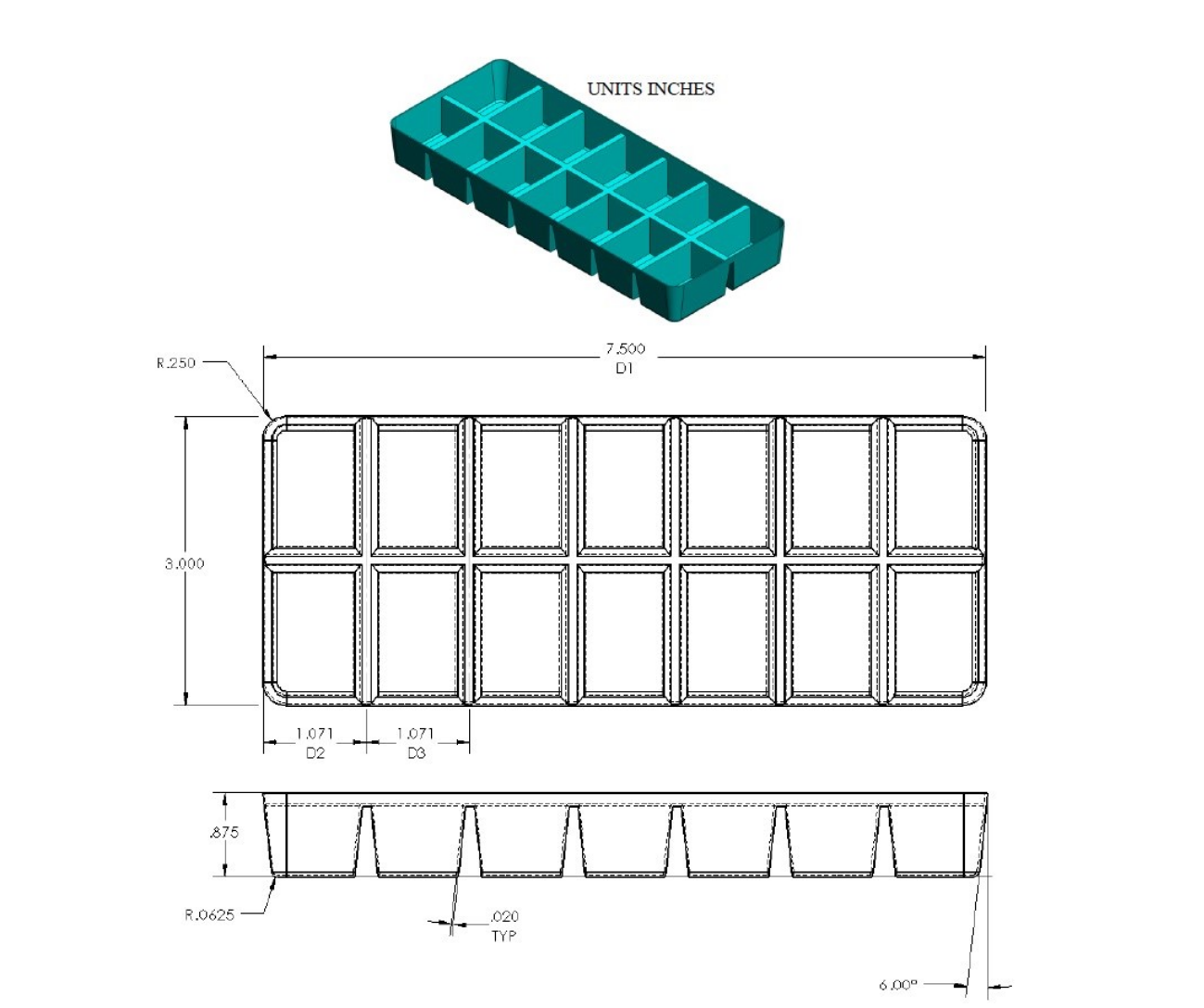I need help with Solidworks to get this ice cube
