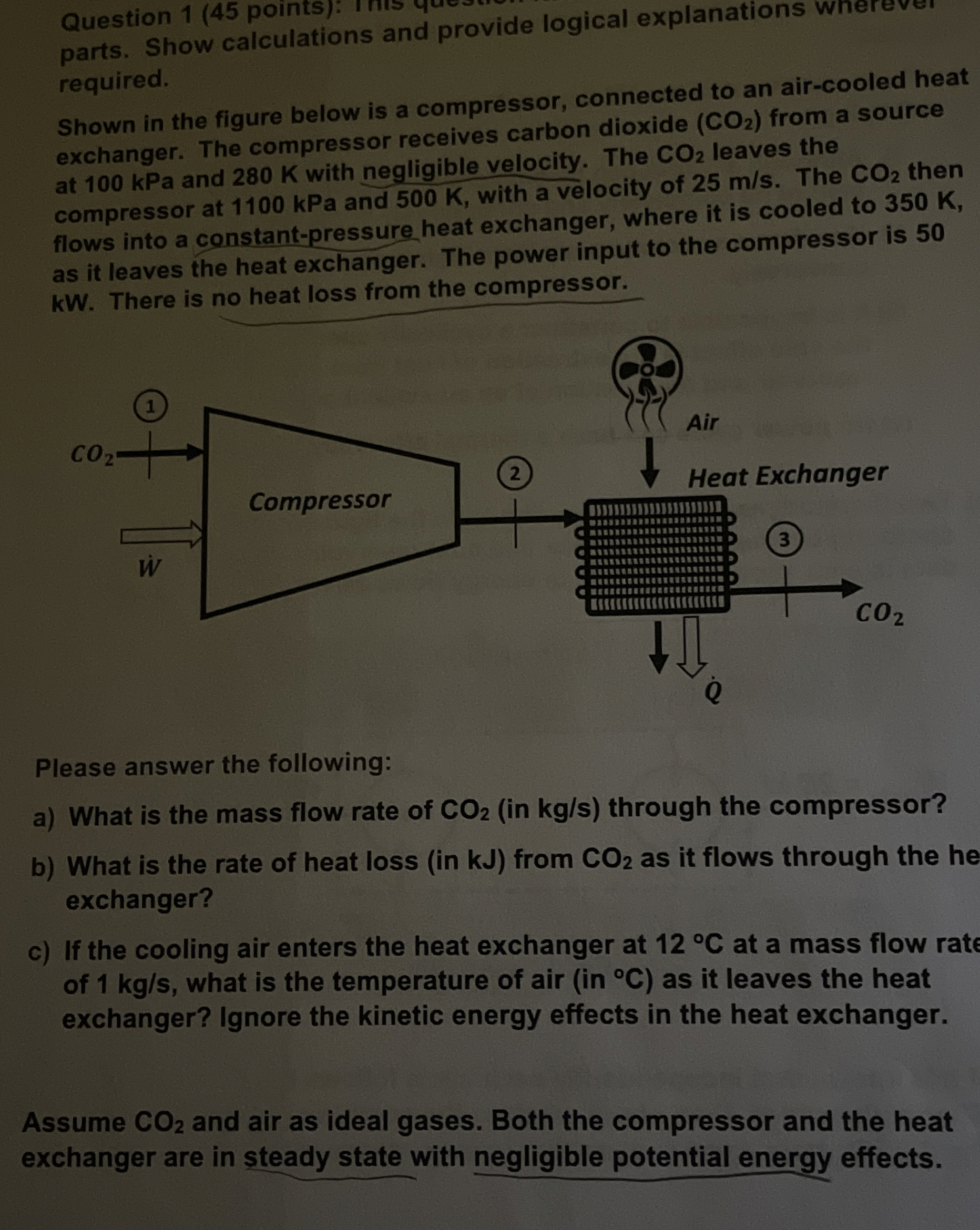 Question 1 ( 4 5 points ) : parts. Show