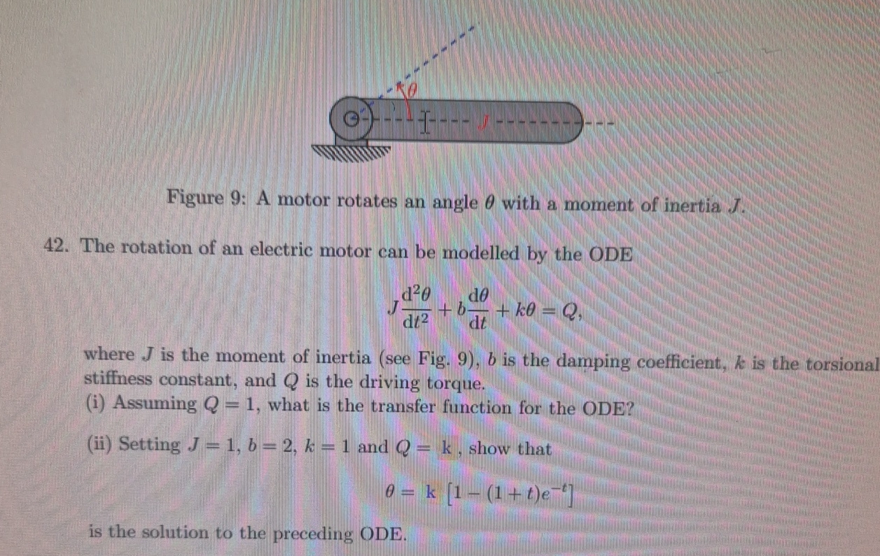 Figure 9 : A motor rotates an angle with a moment