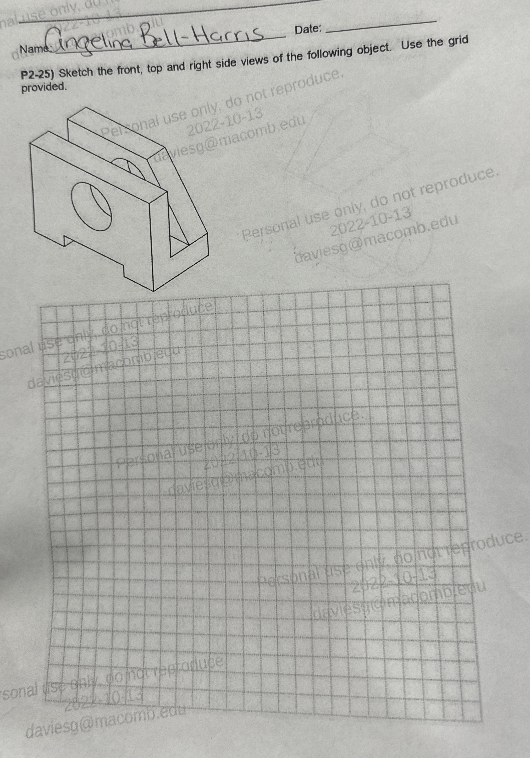 nameingelina Bell - Harris Date: q , P 2 - 2 5 )