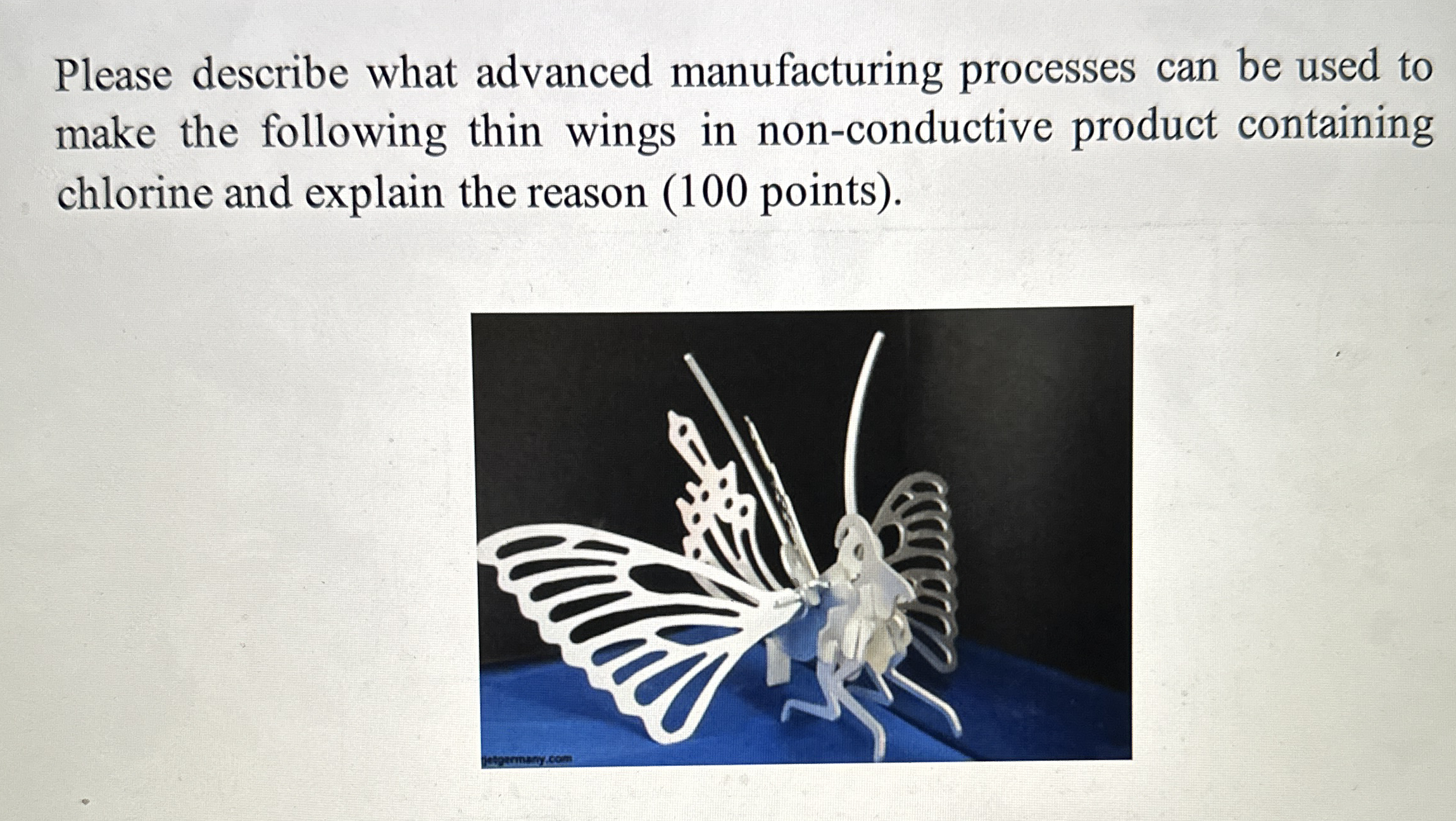 Please describe what advanced manufacturing