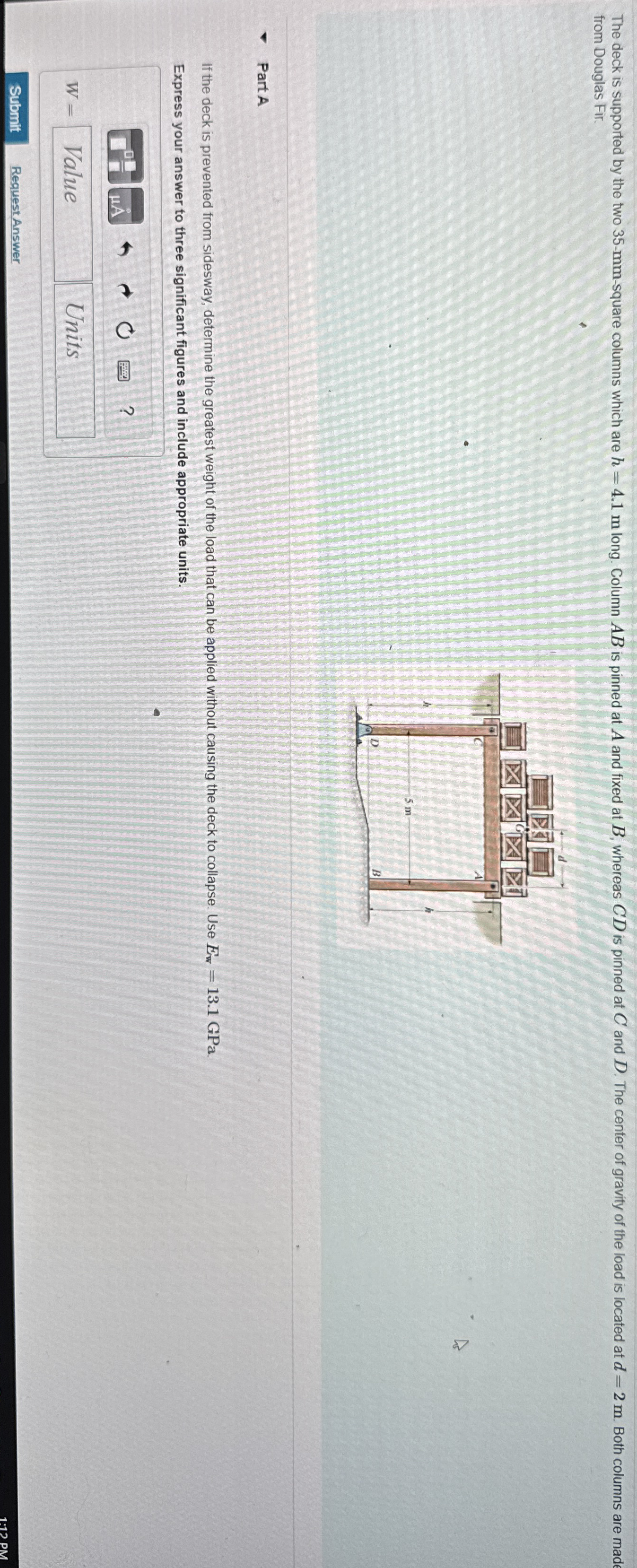 from Douglas Fir. Part A If the deck is prevented