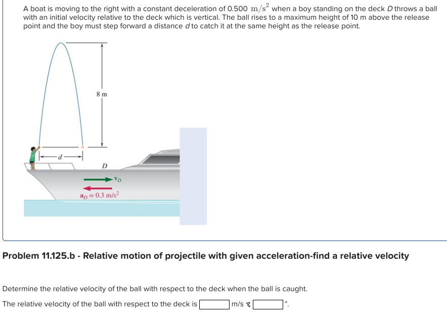 Problem 1 1 . 1 2 5 . b - Relative motion of