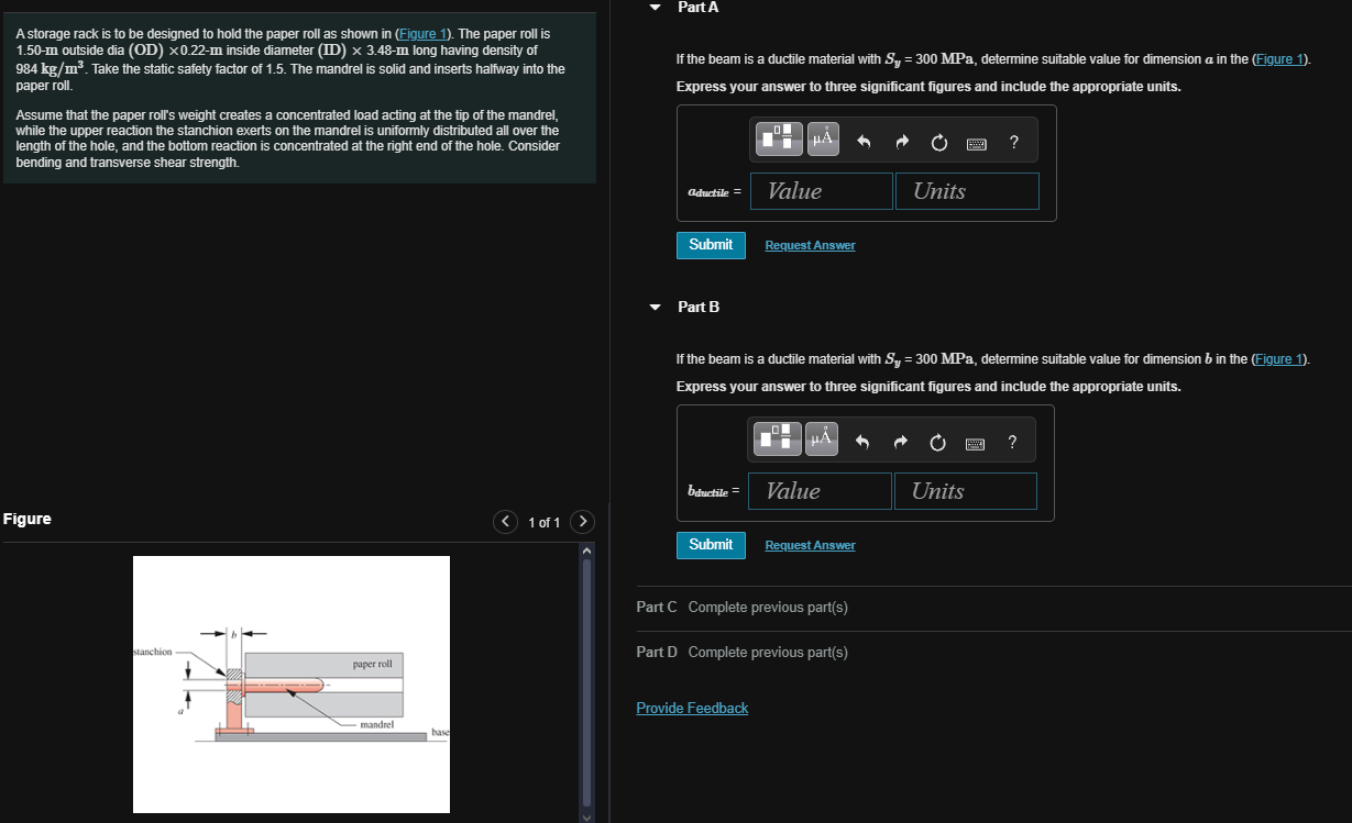 A storage rack is to be designed to hold the