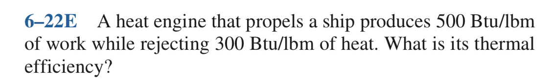 6 - 2 2 E A heat engine that propels a ship