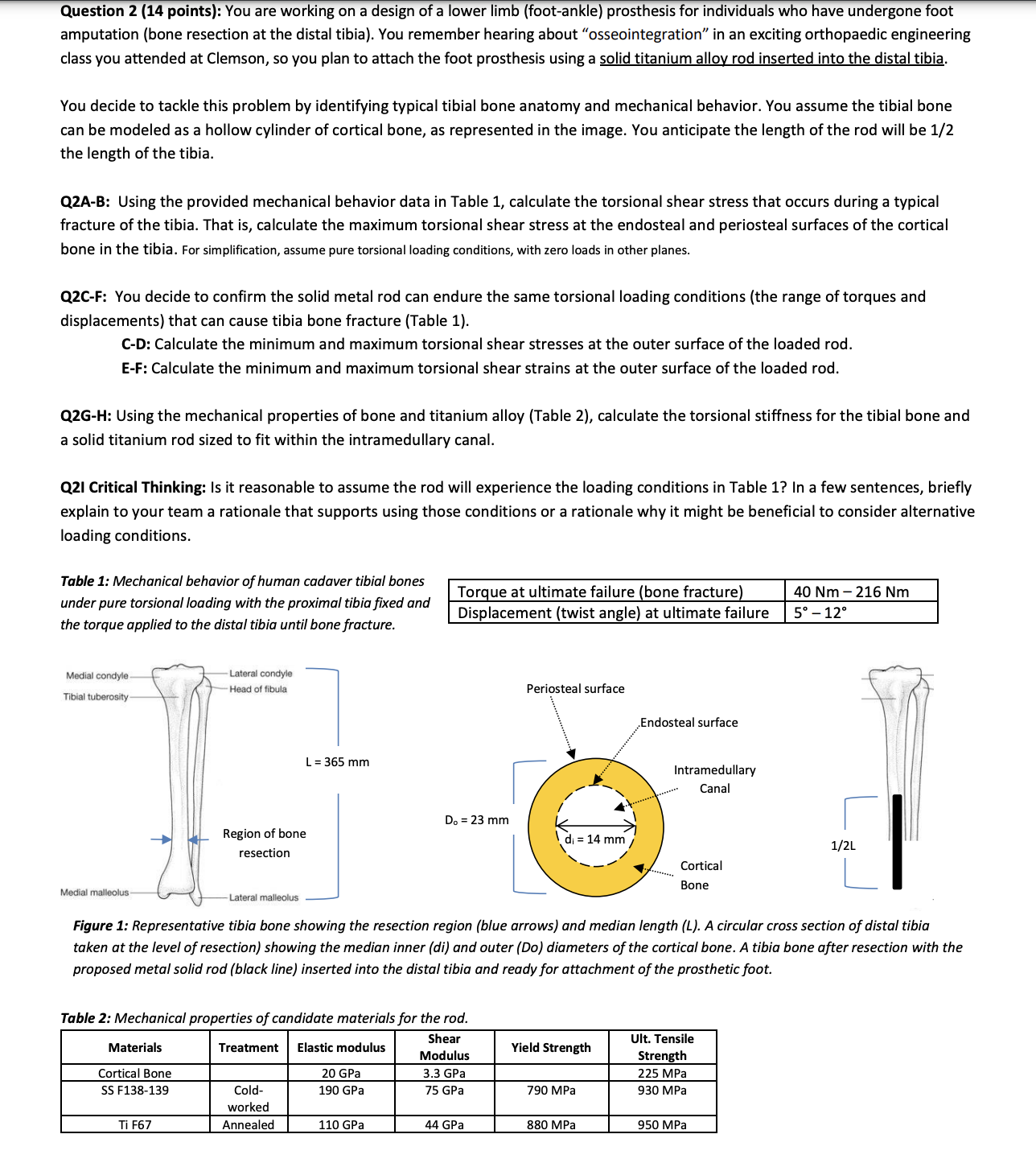 Question 2 ( 1 4 points ) : You are working on a