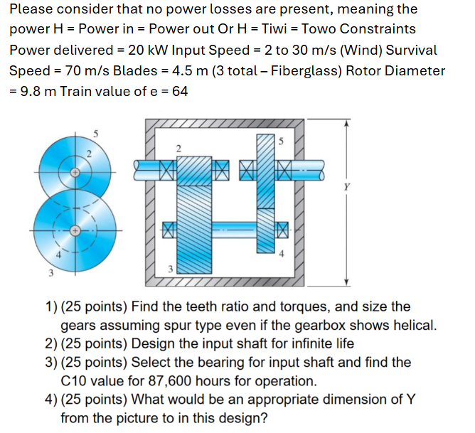 Please consider that no power losses are present,