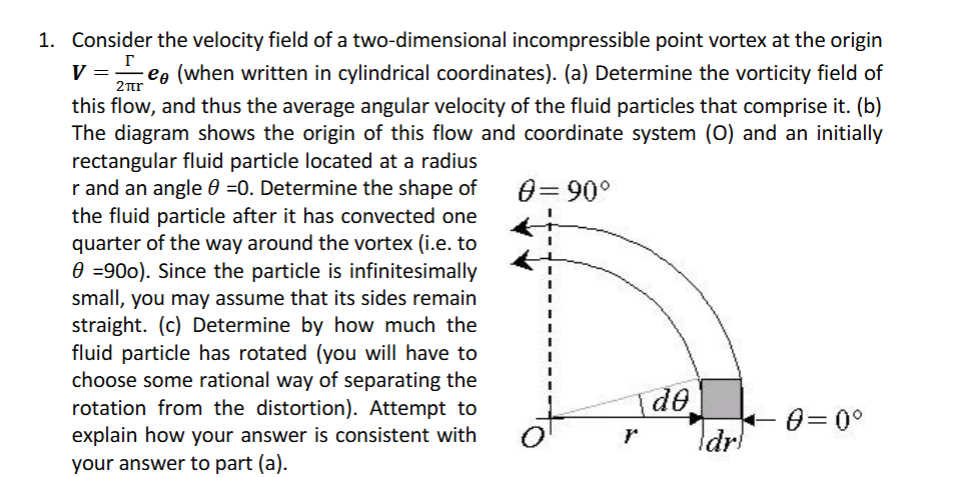 Consider the velocity field of a two -