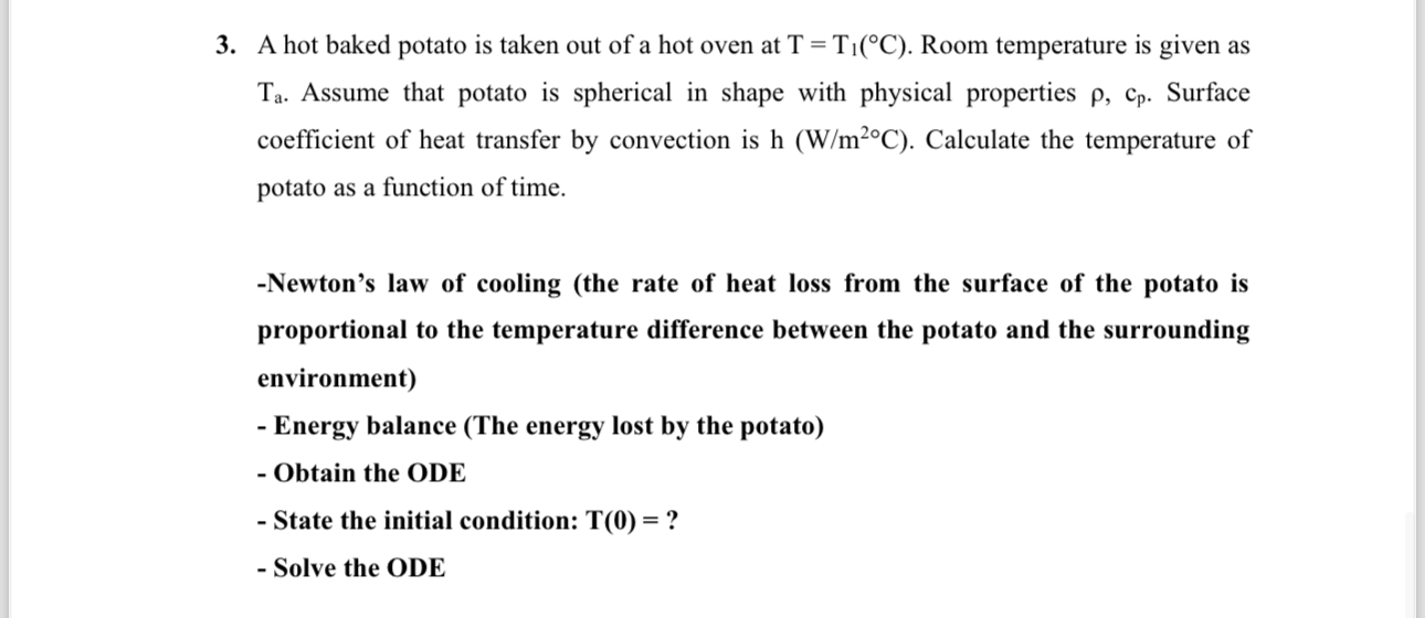 Steps for I need solution A hot baked potato is