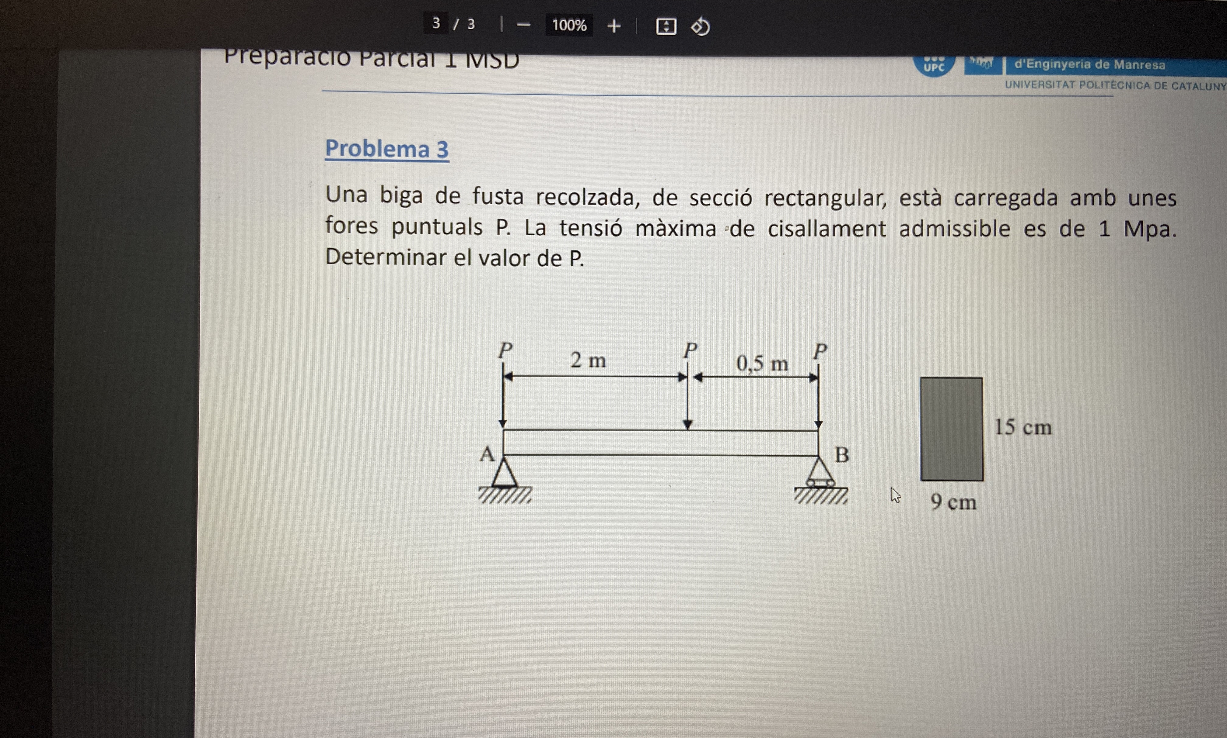 3 3 1 0 0 % Preparaclo parcial 1 IVISD UPC