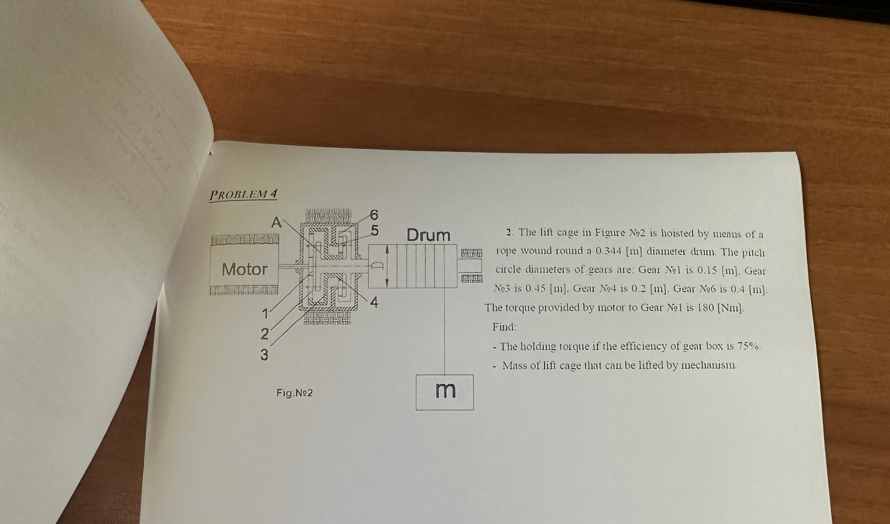 The lift cage in Figure 2 is hoisted by means of