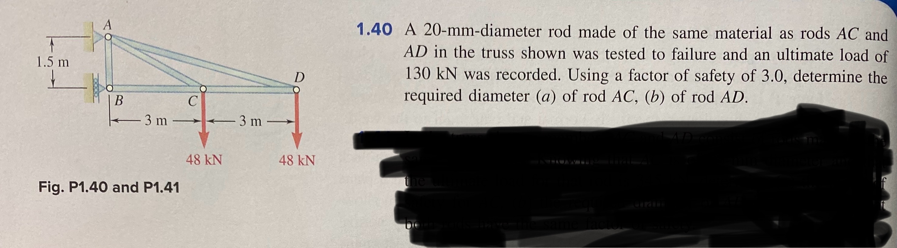 1 . 4 0 A 2 0 - mm - diameter rod made of the