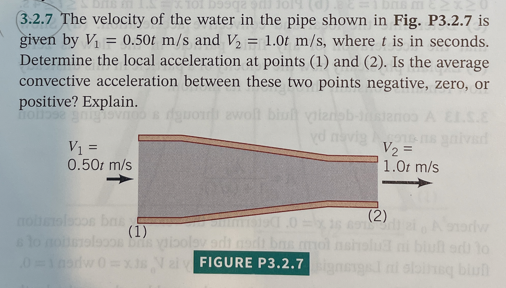 3 . 2 . 7 The velocity of the water in the pipe