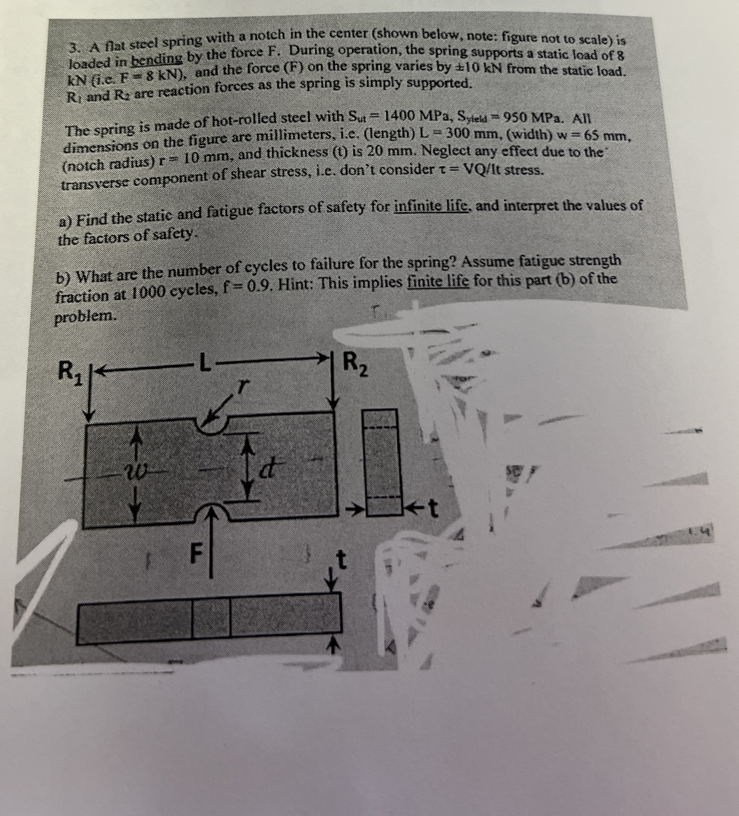 It hat steel spring with a notch in the center (