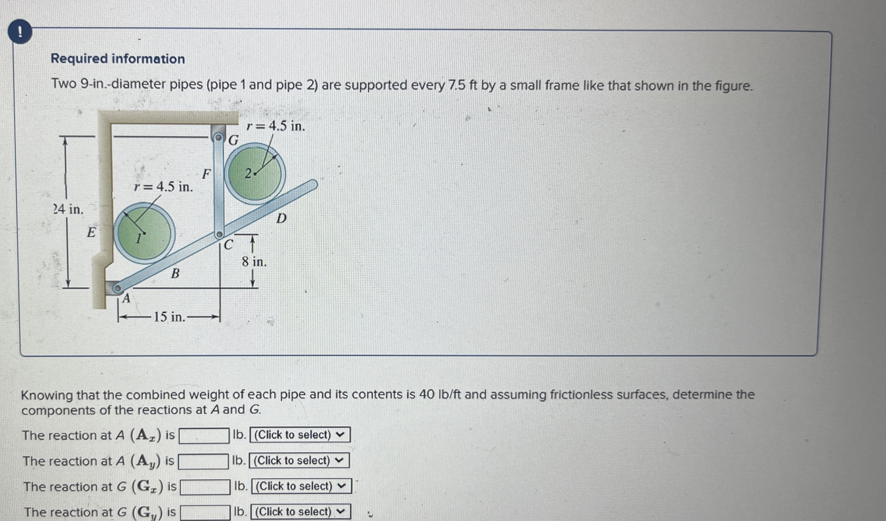 ! Required information Two 9 - in . - diameter