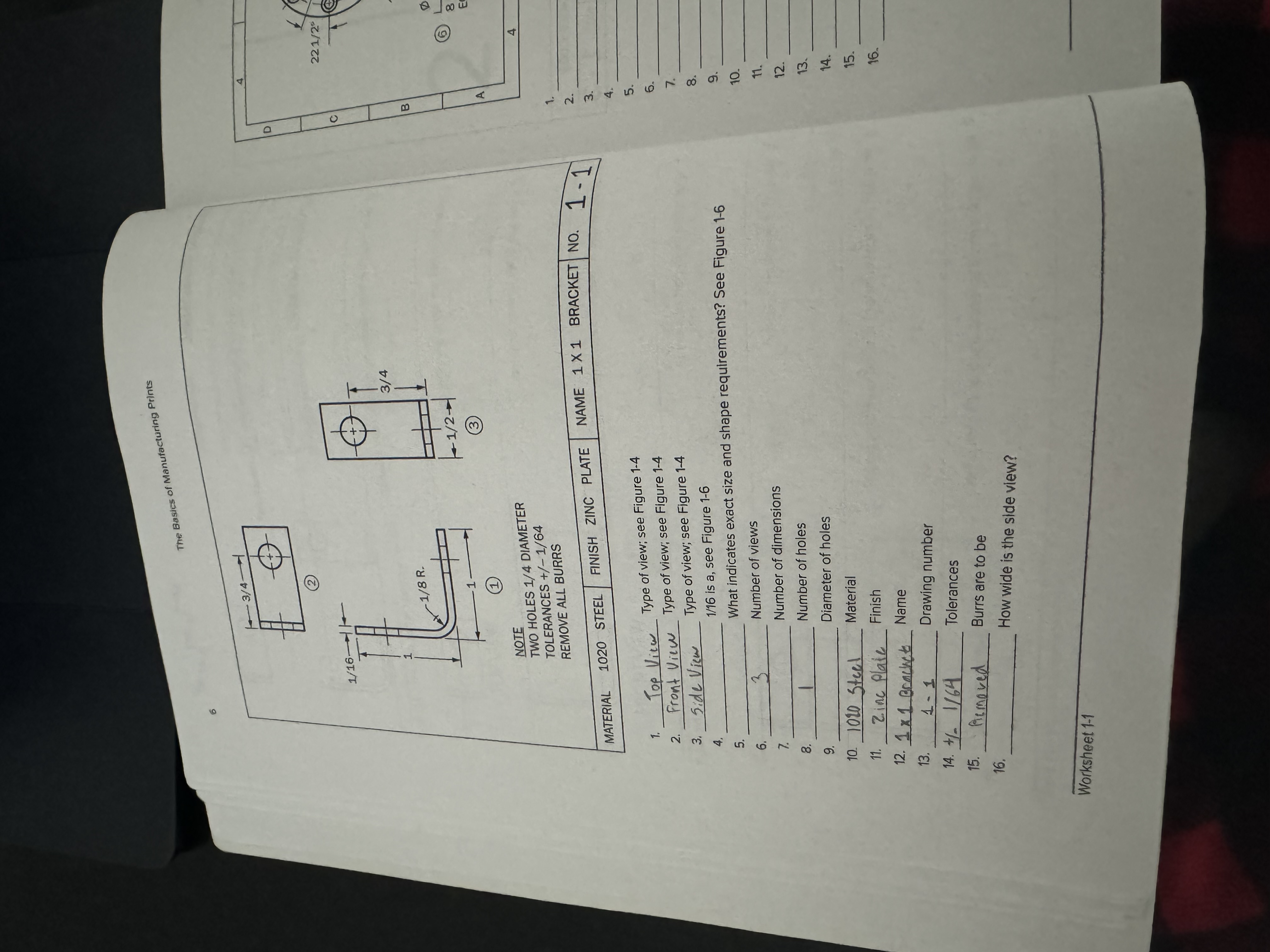 ( 2 ) ( 1 ) ( 3 ) TWO HOLES 1 4 DIAMETER NOTE