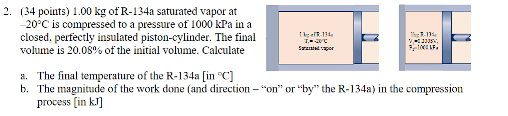 ( 3 4 points ) 1 . 0 0 kg of R - 1 3 4 a