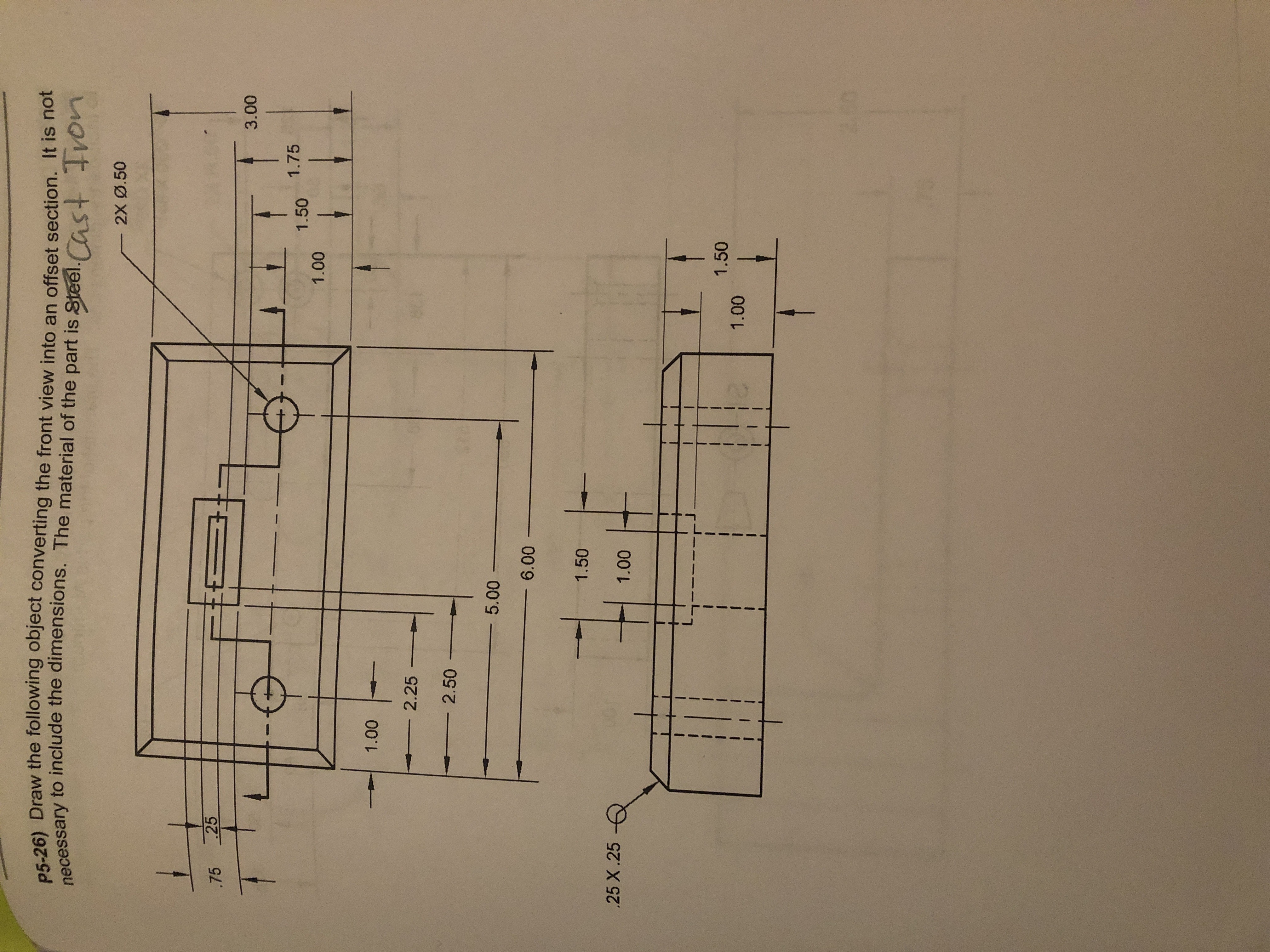 In the picture provided, it asks to draw the