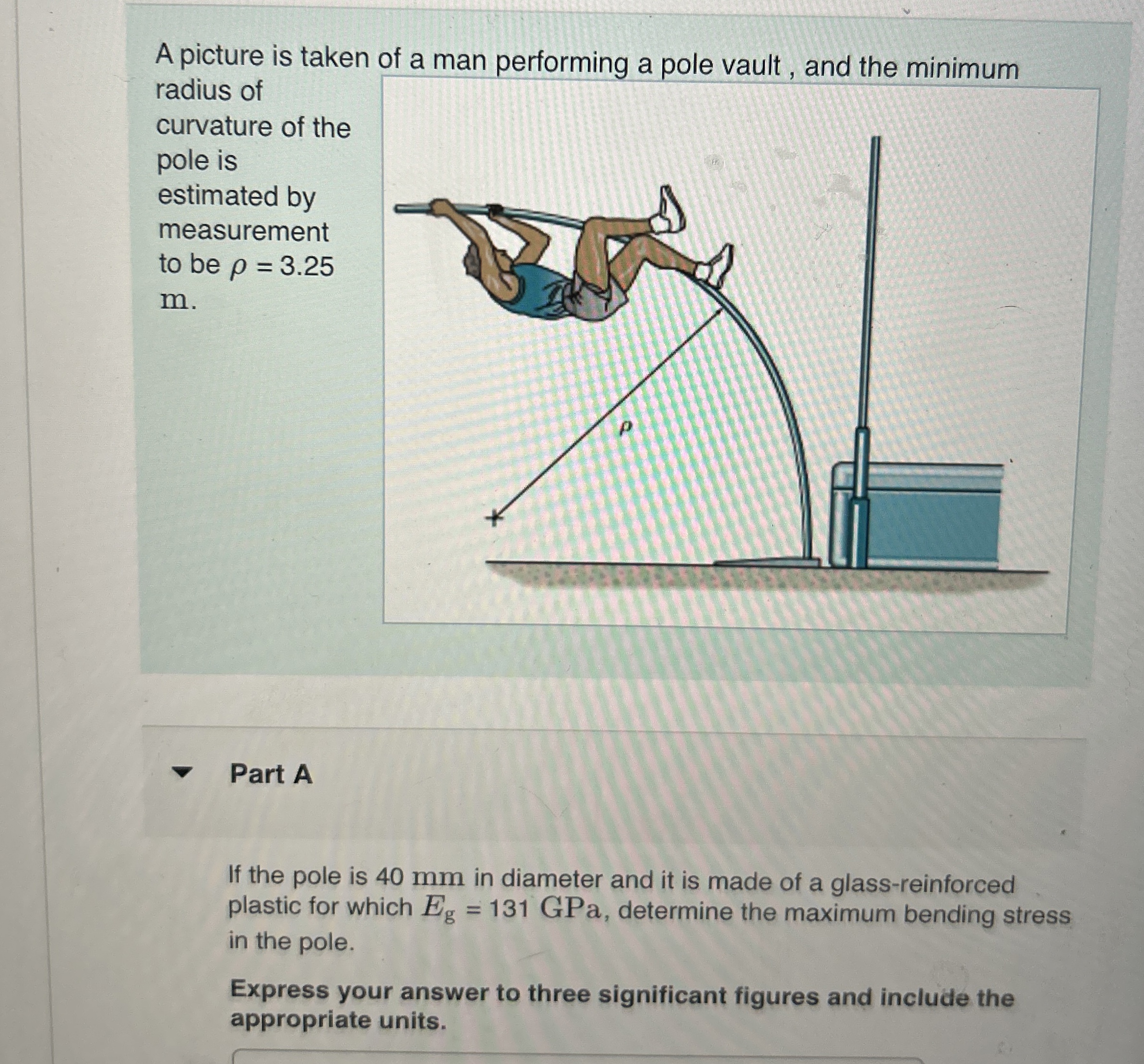 A picture is taken of a man performing a pole