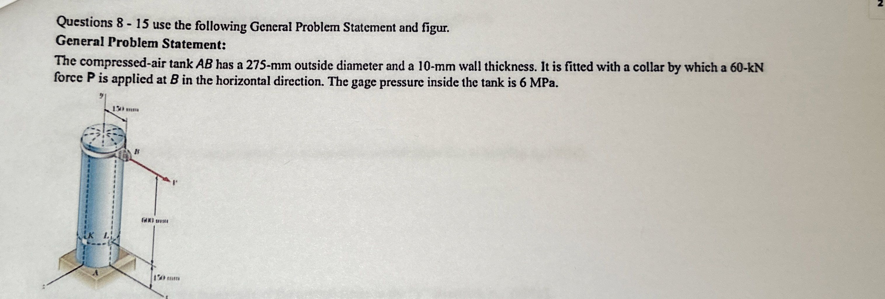 General Problem Statement: The compressed - air