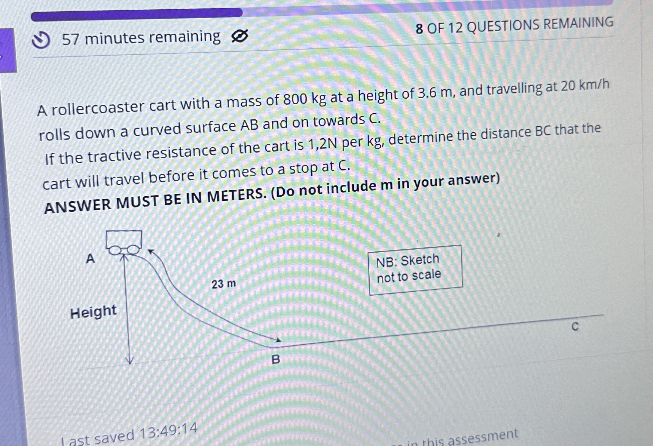 5 7 minutes remaining 8 OF 1 2 QUESTIONS