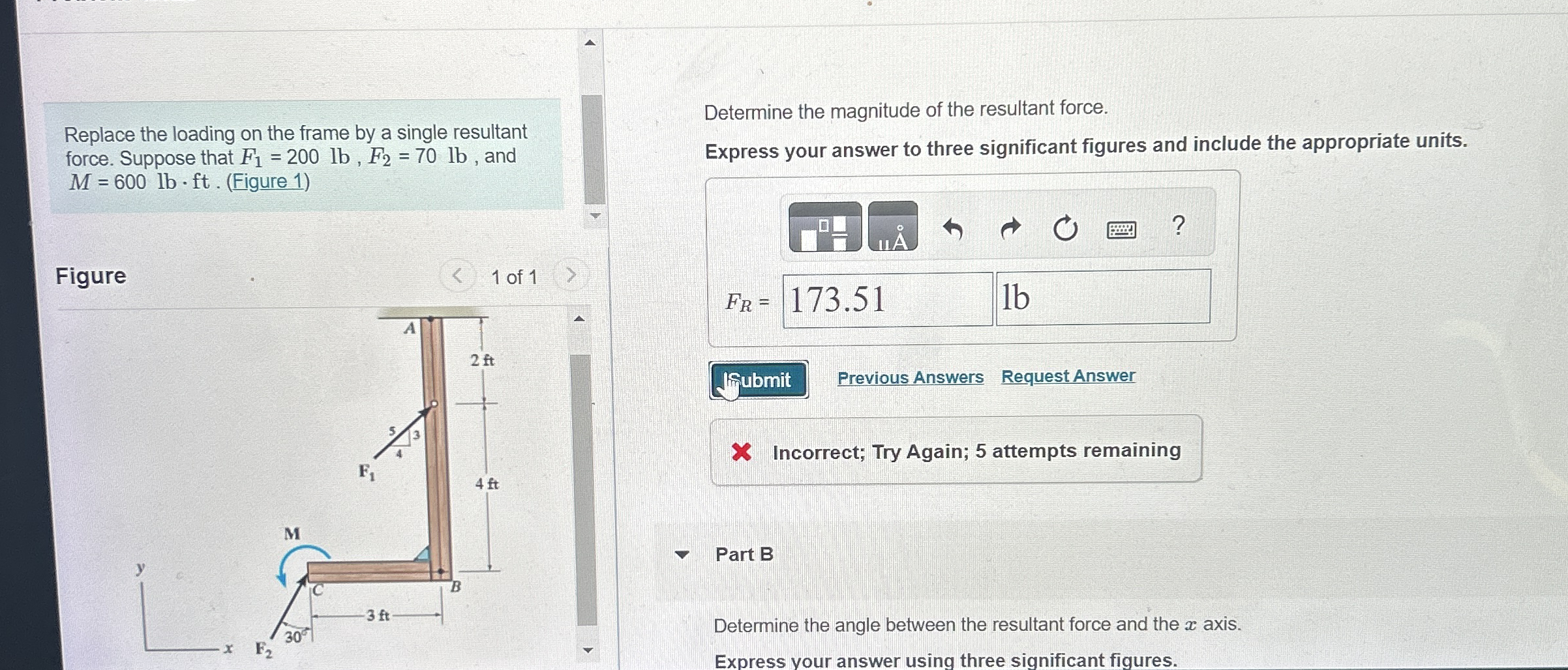 Replace the loading on the frame by a single