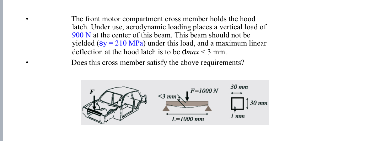 The front motor compartment cross member holds