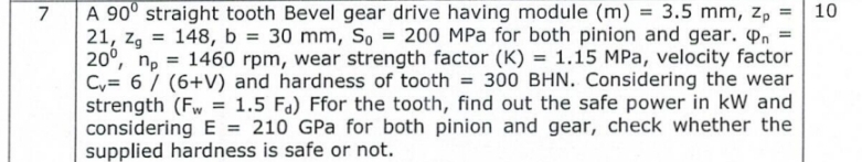 7 , A 9 0 straight tooth Bevel gear drive having