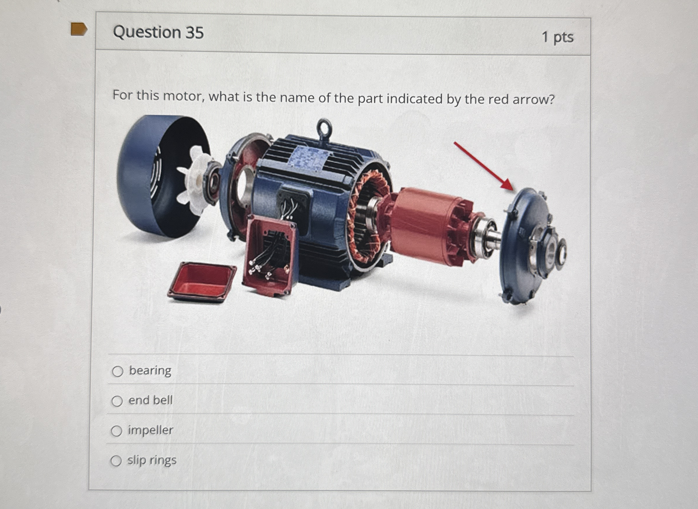 Question 3 5 1 pts For this motor, what is the