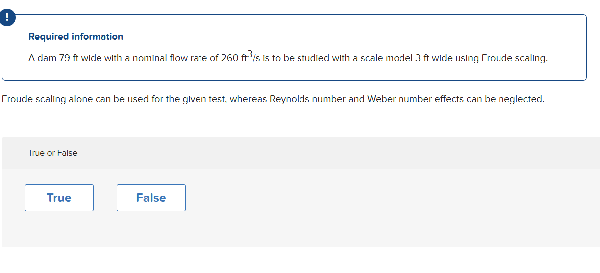 Required information A dam 7 9 ft wide with a