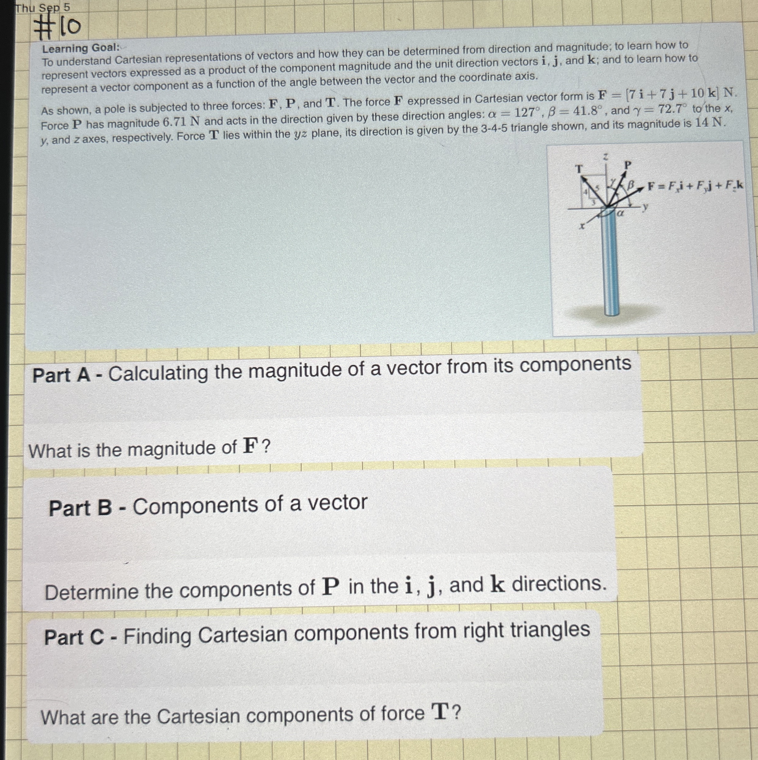 Learning Goal: To understand Cartesian