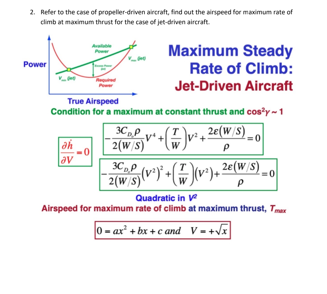 Refer to the case of propeller - driven aircraft,