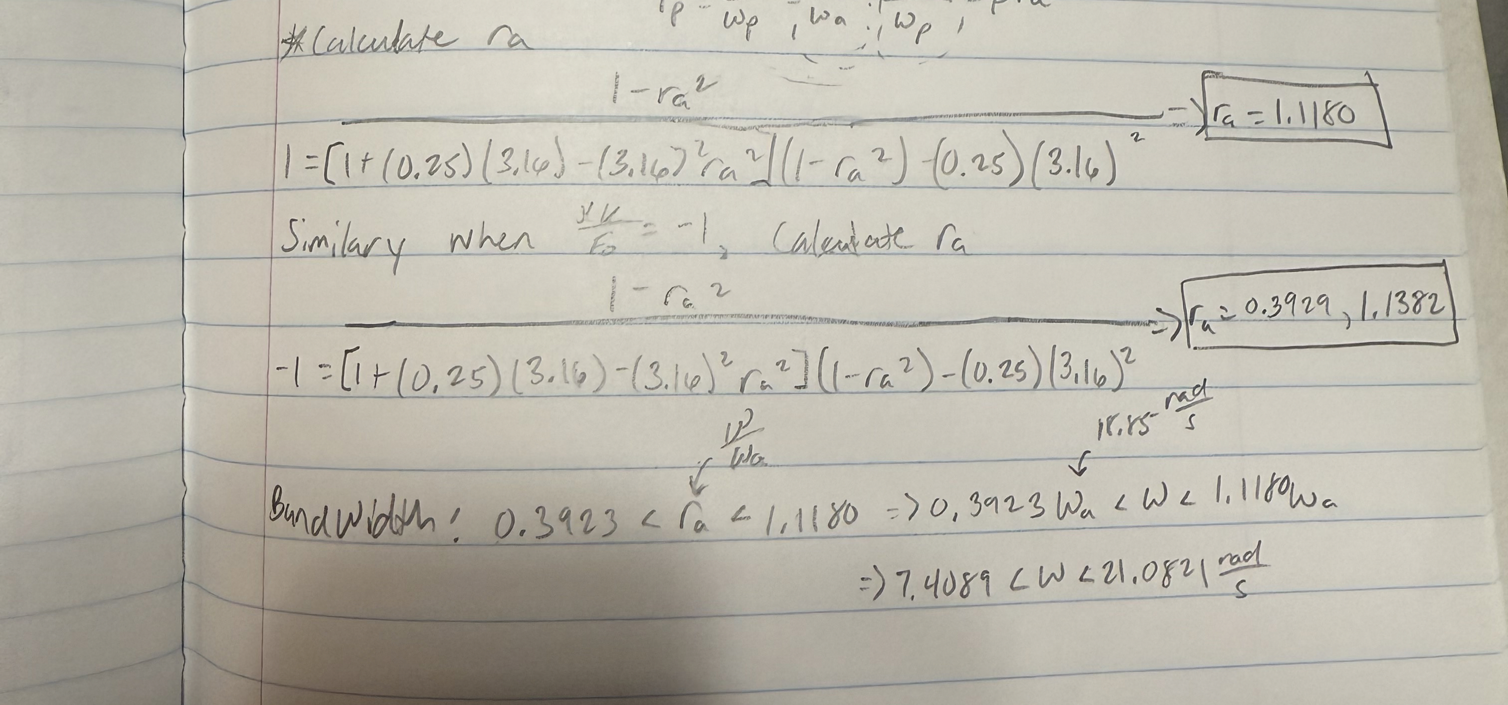 How do you calculate ra = 1 . 1 1 8 0 and ra = 0
