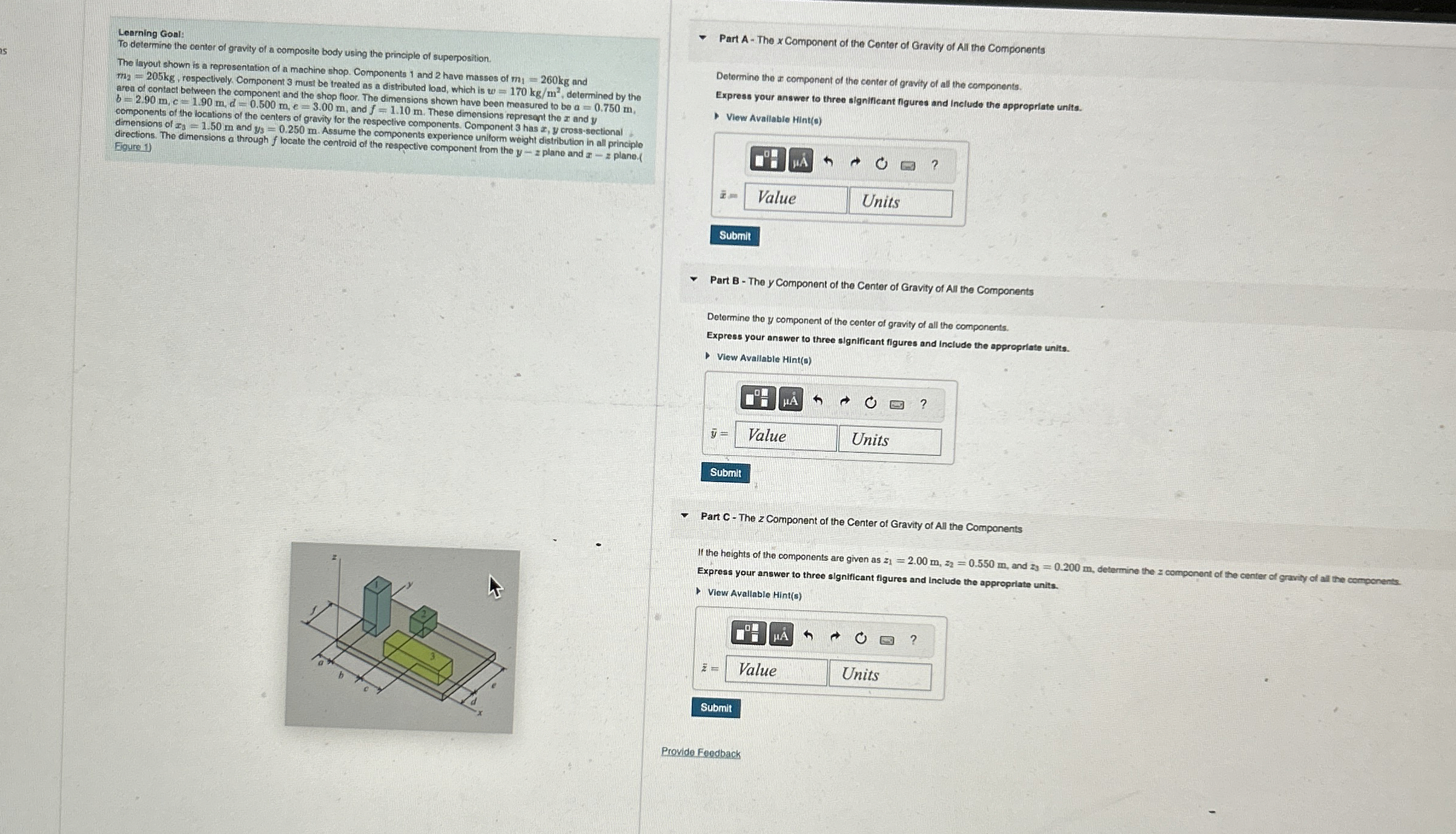 Learning Goul To determine the center of gravity