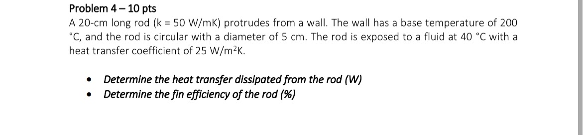 Problem 4 - 1 0 pts A 2 0 - c m long rod