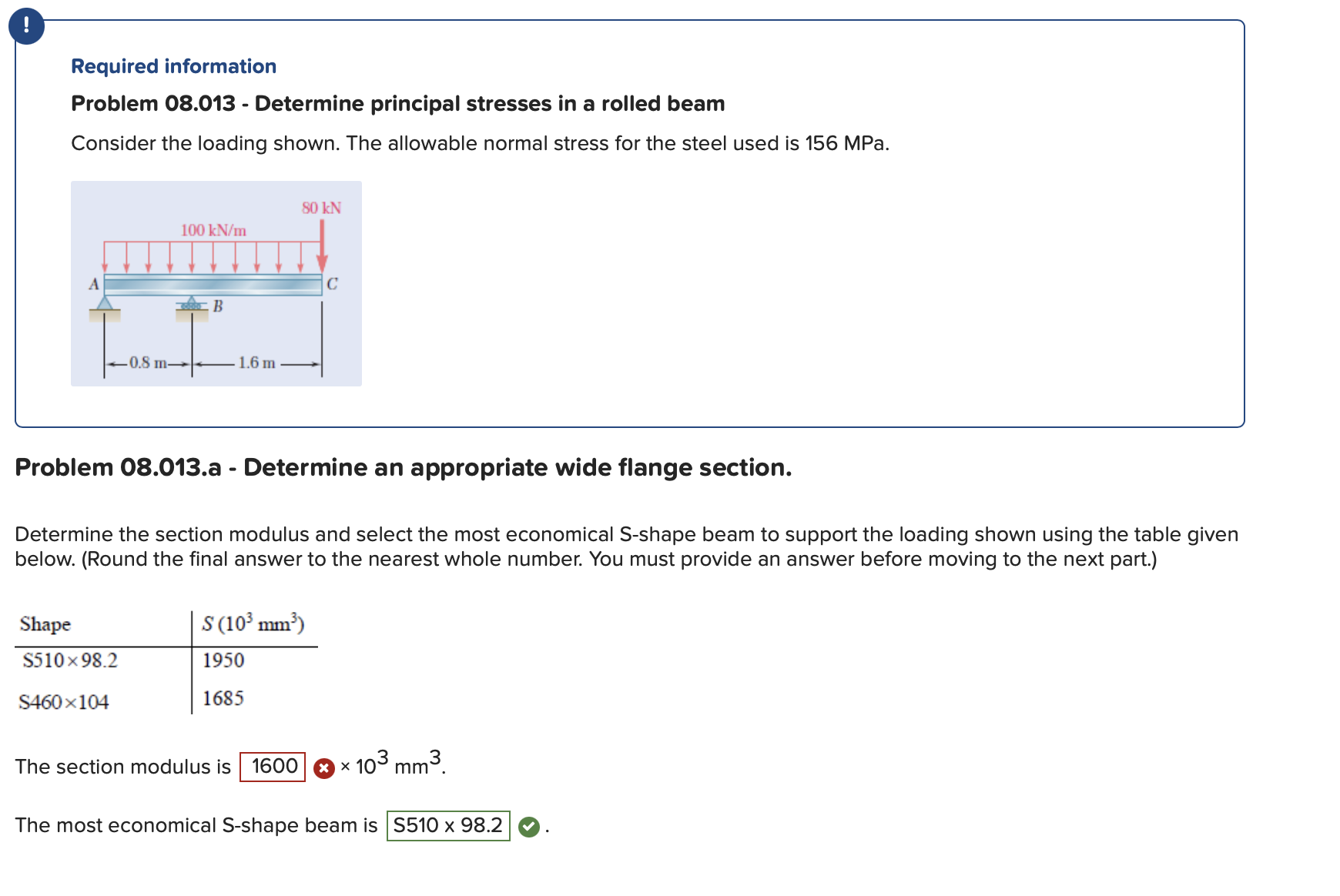 Problem 0 8 . 0 1 3 . a - Determine an
