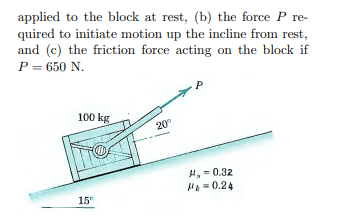 5 . The cofficients of static and kinetic