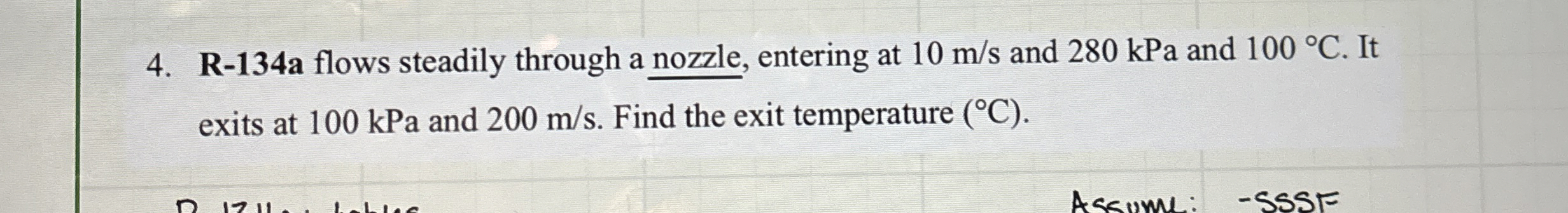 R - 1 3 4 a flows steadily through a nozzle,