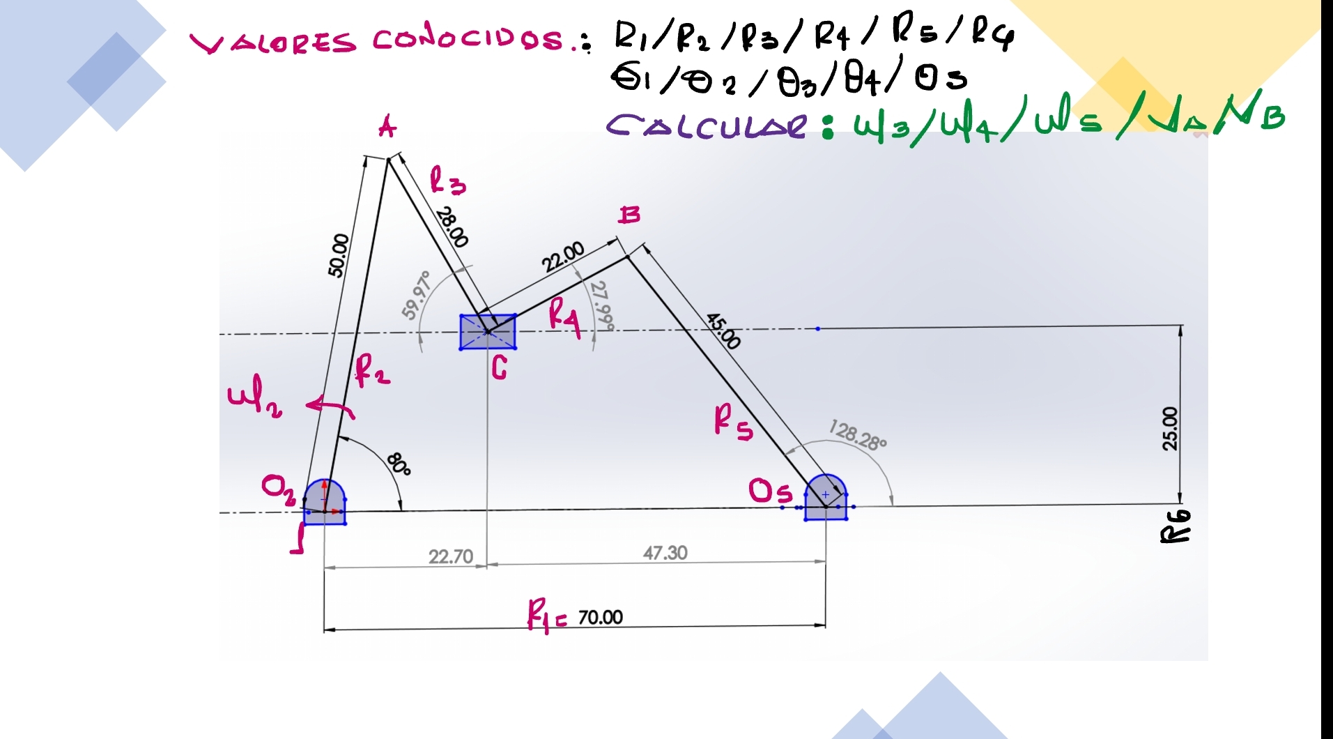 speed analysis of six bar mechanisms