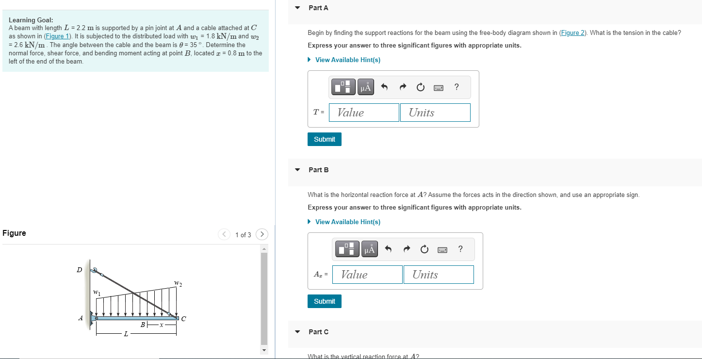 vvilat is ule verucal teacuuri iutce at A ?