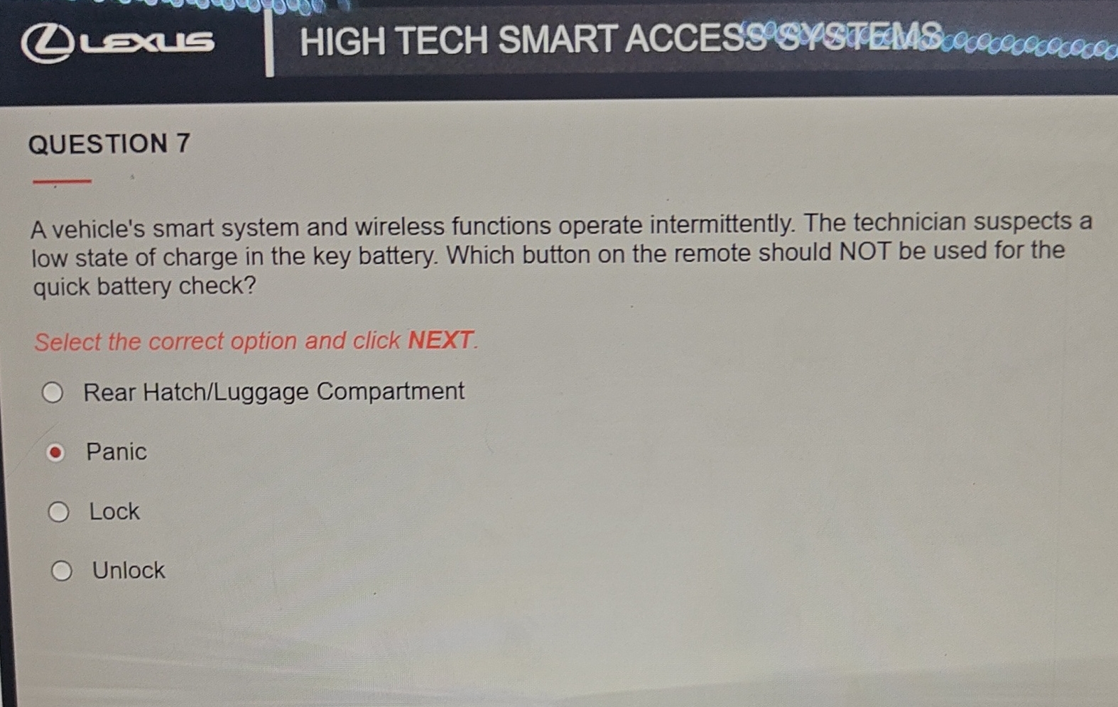 QUESTION 7 A vehicle's smart system and wireless