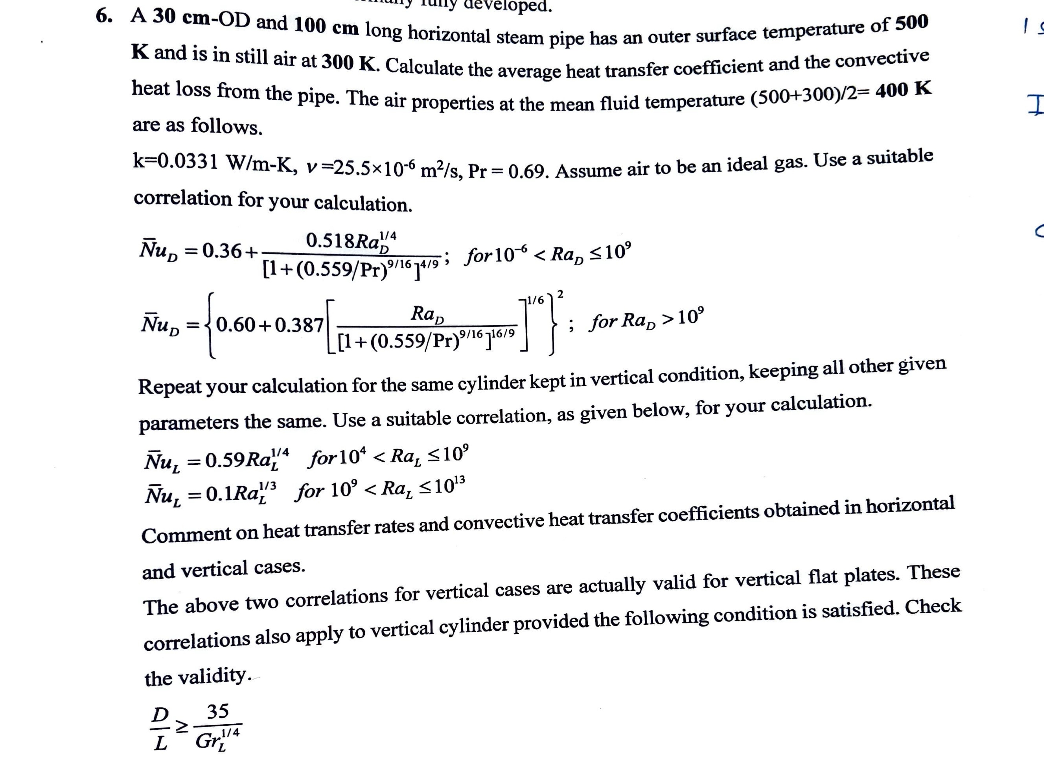 A 3 0 c m - O D and 1 0 0 c m long horizontal