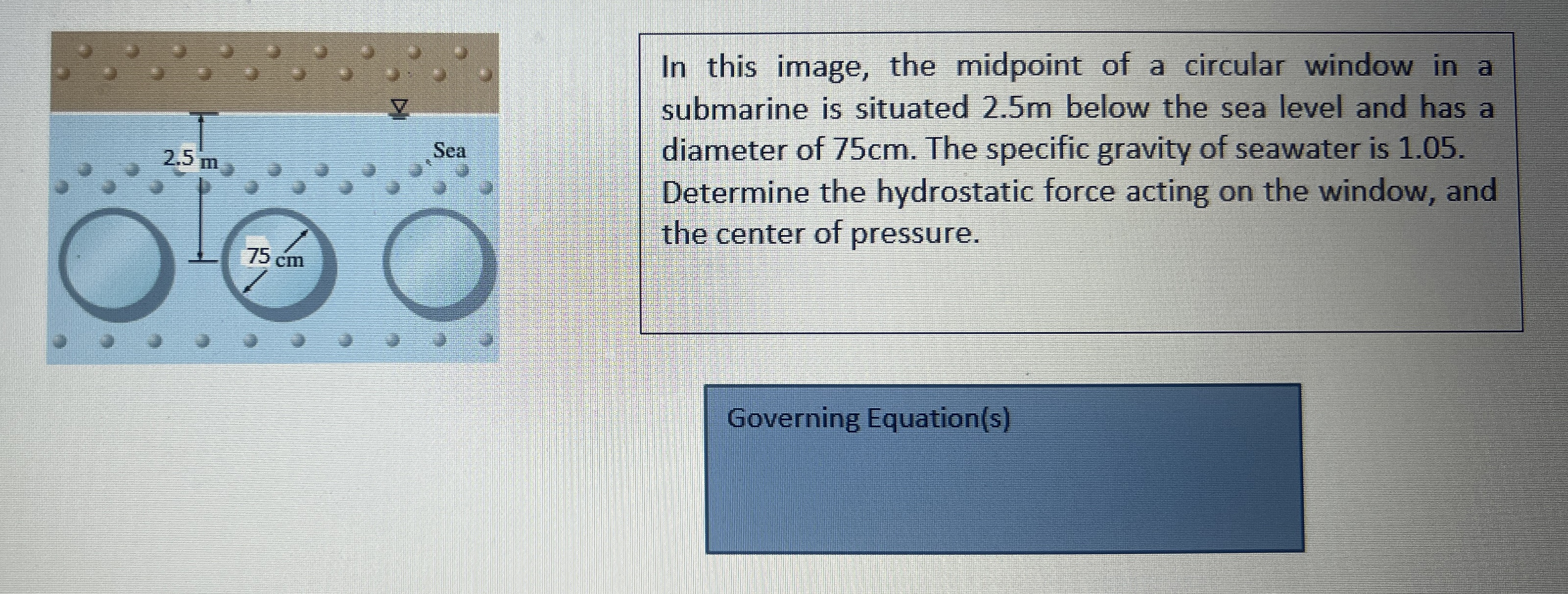 In this image, the midpoint of a circular window