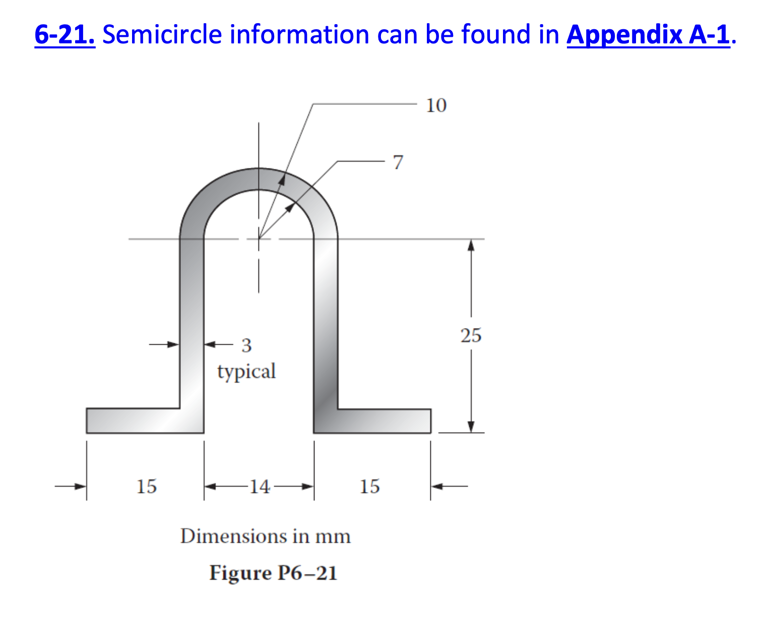 6 - 2 1 . Semicircle information can be found in