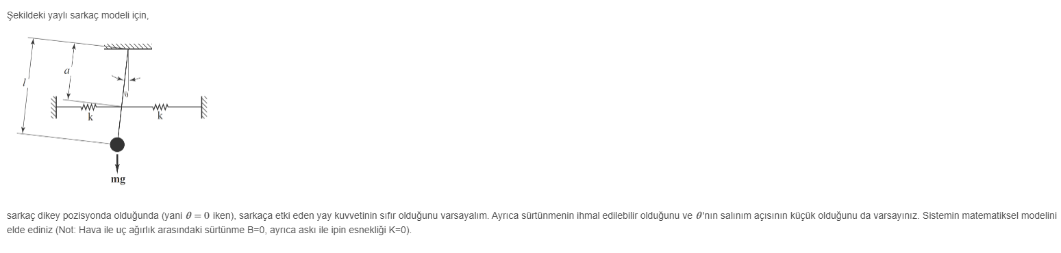 ekildeki yayl sarka modeli i in , elde ediniz (