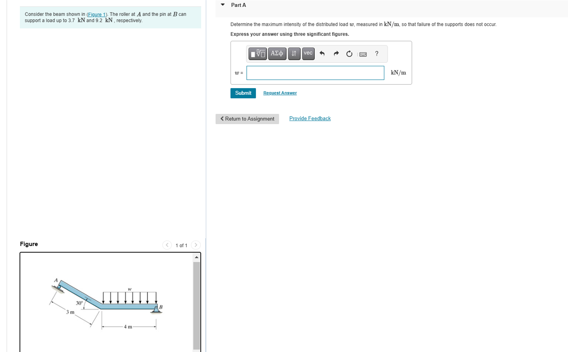 Consider the beam shown in ( Figure 1 ) . The