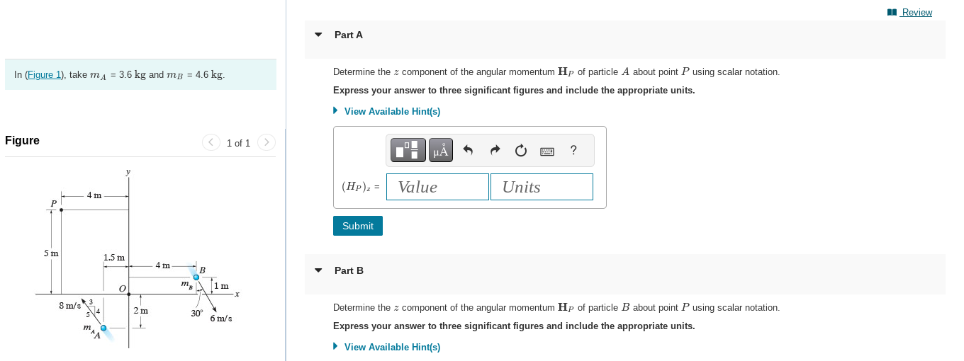 Part A Determine the \ ( z \ ) component of the