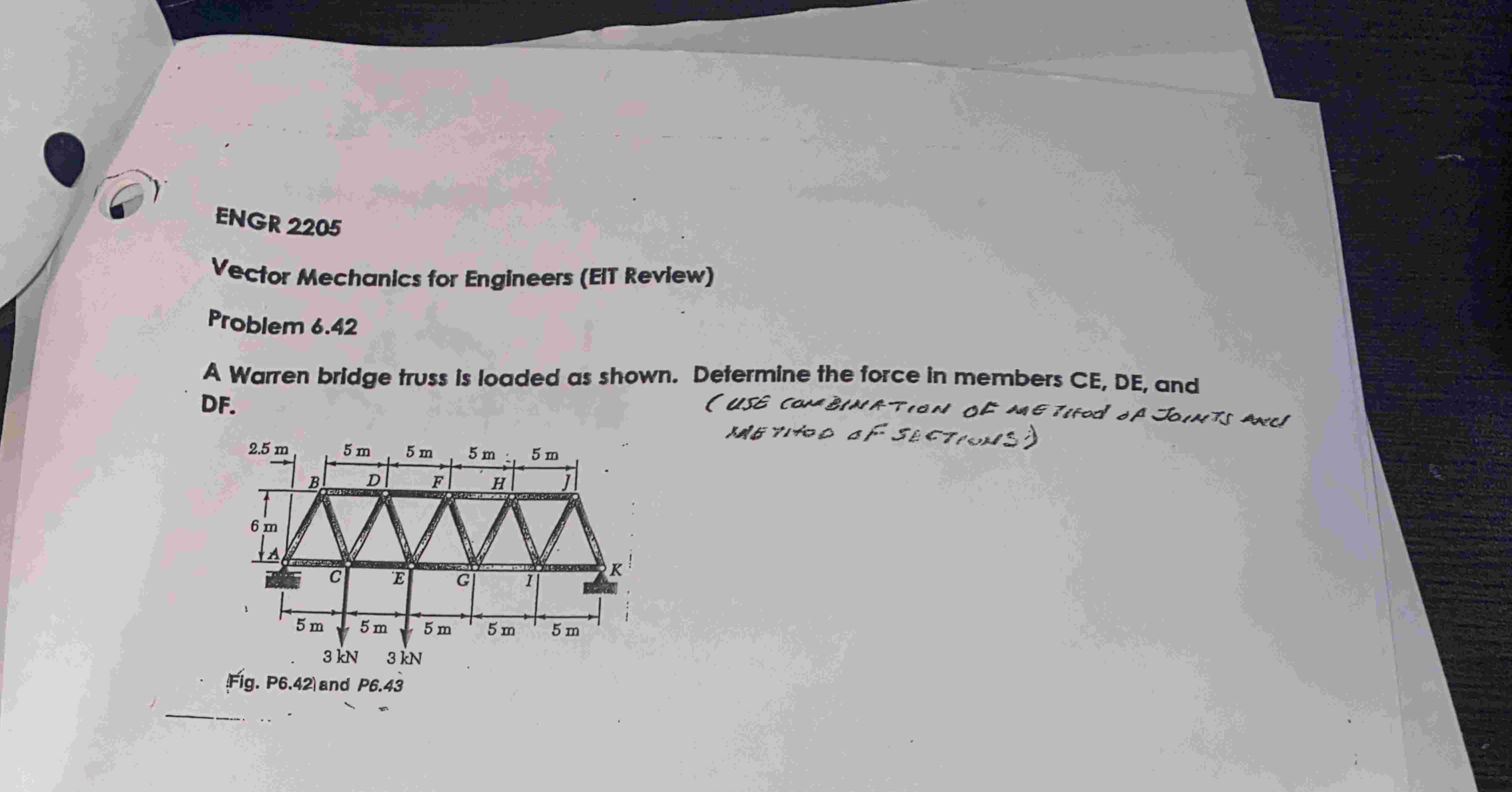 ENGR 2 2 0 5 Vector Mechanics for Engineers ( EIT