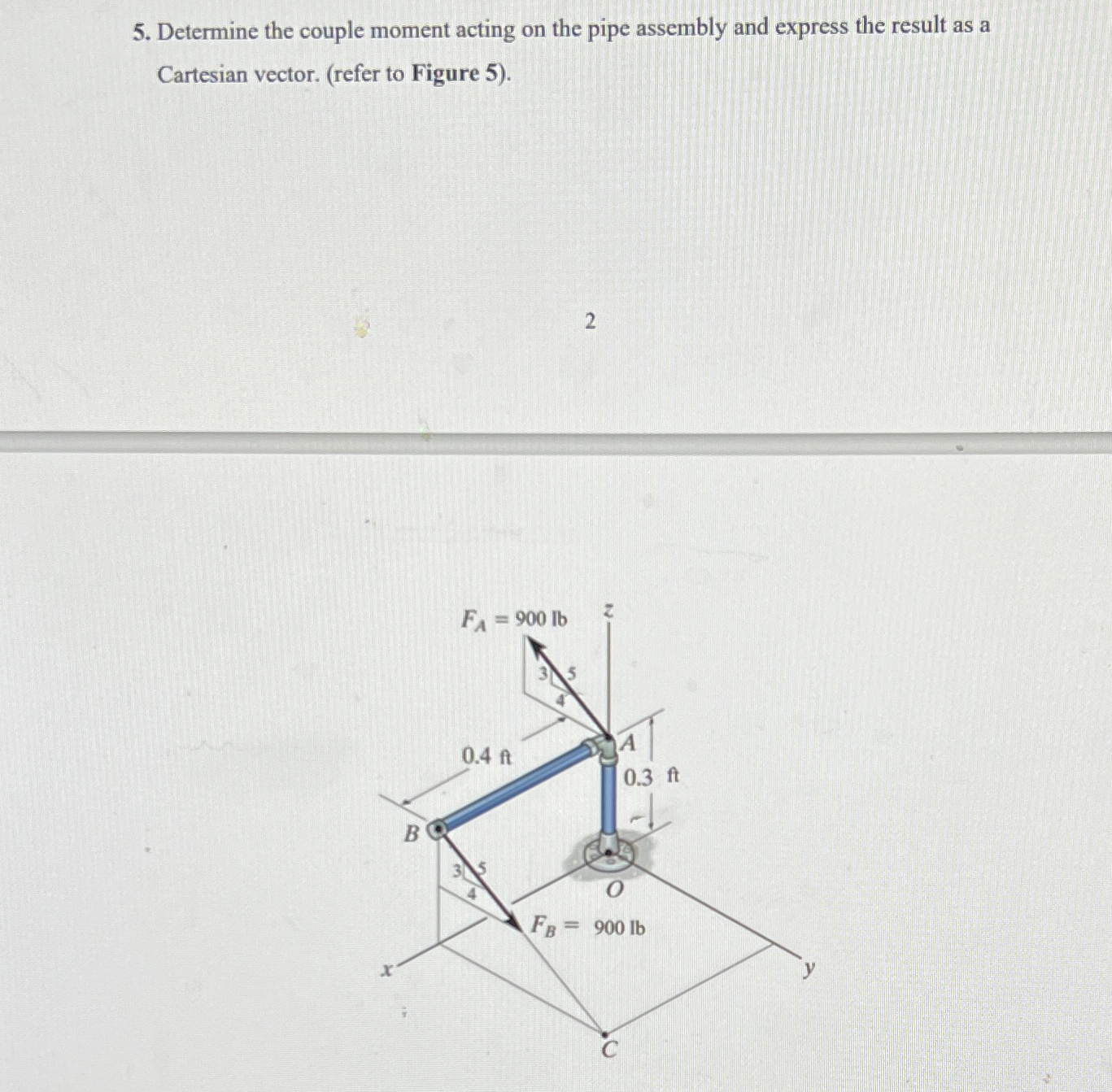 Determine the couple moment acting on the pipe