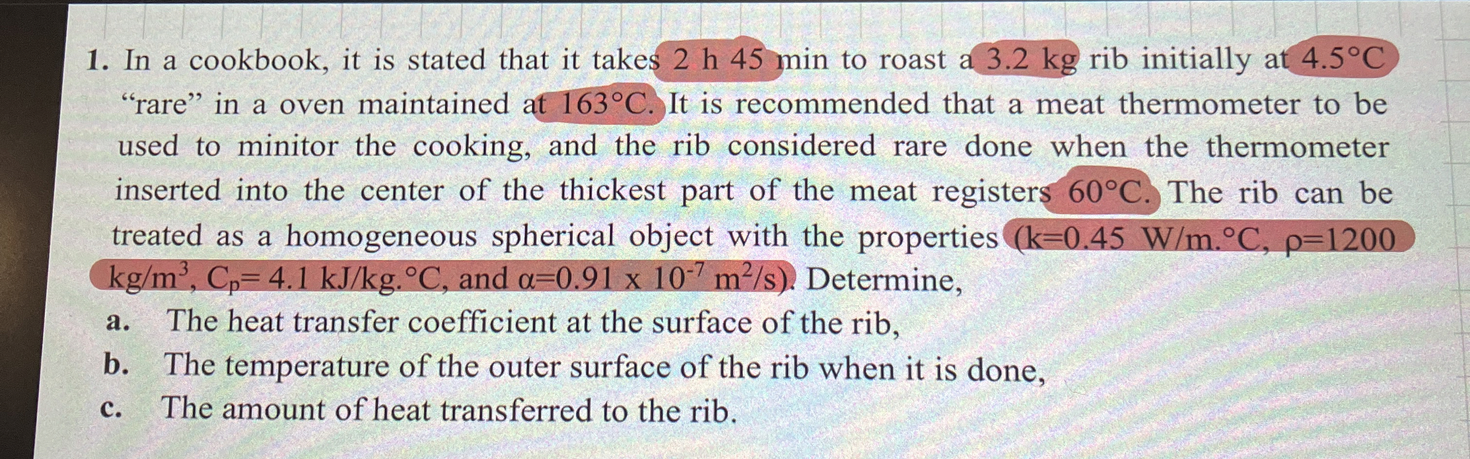 In a cookbook, it is stated that it takes 2 h 4 5